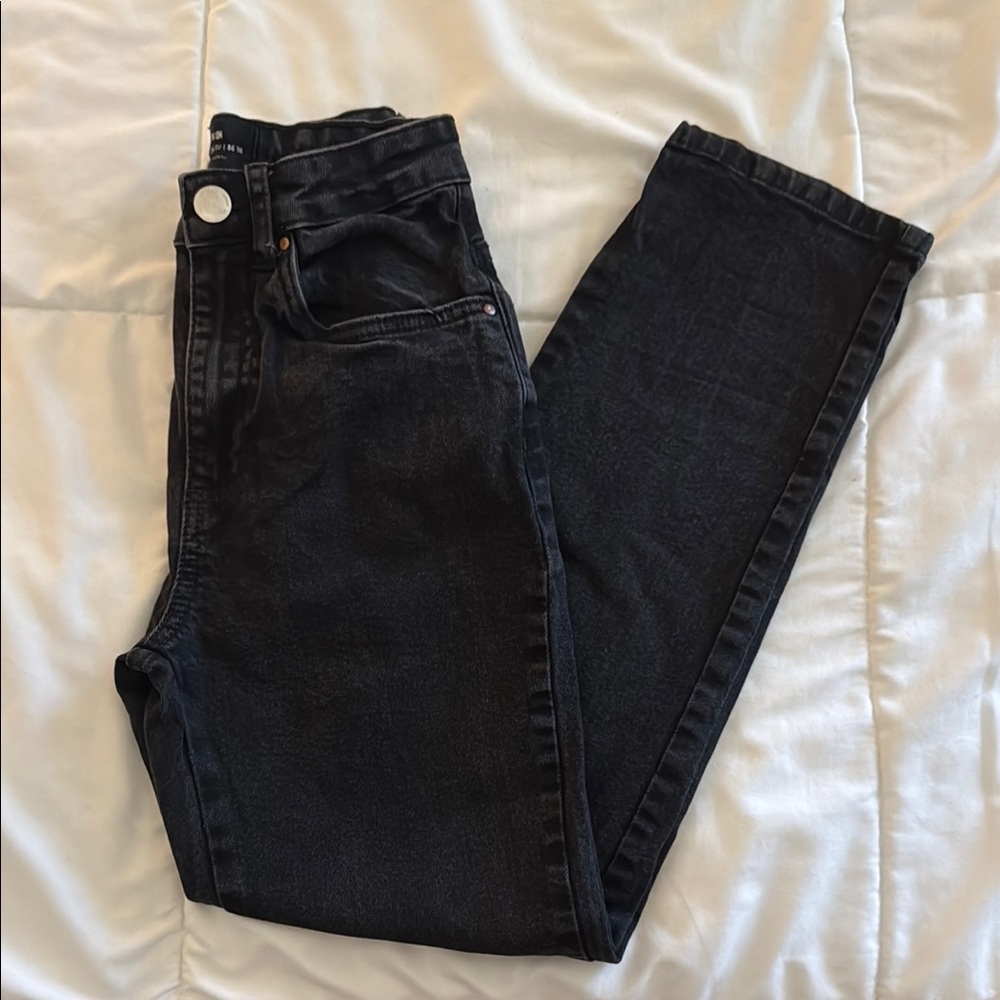 Cotton On Black High Rise Jeans Classic Straight Fit
